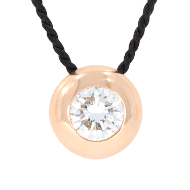 LUXORA Anhnger mit Brillant 0,52 ct. aus 750 Rosegold mit IGI Expertise