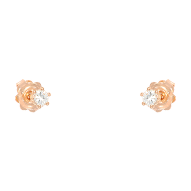 LUXORA Solitrohrstecker mit 2 Brillanten 0,30 ct. aus 750 Rosegold