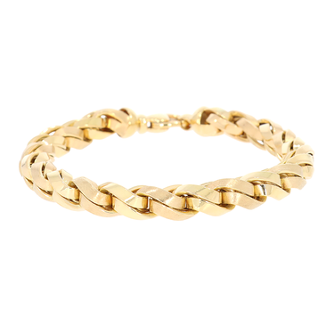 Doppelankerarmband 8 mm aus 750 Gelbgold 22 cm