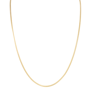 BUNZ Schlangenkette 1,6 mm aus 750 Gelbgold 45 cm