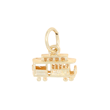 Anhnger Motiv San Francisco Cable Car aus 585 Gelbgold