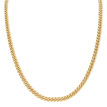 Panzerkette 5,3 mm aus 585 Gelbgold 52 cm