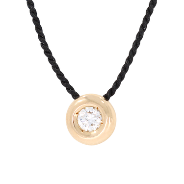 Anhnger mit Brillant ca. 0,13 ct. aus 585 Gelbgold