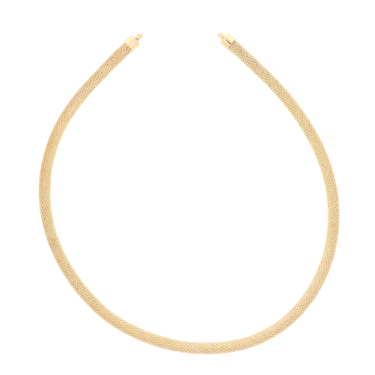 Collier - Endteile mit Bajonettmechanik aus 750 Gelbgold 43 cm