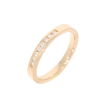 Ring mit 8 Brillanten ca. 0,08 ct. aus 585 Gelbgold # 58