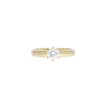 LUXORA Solitärring mit Brillant 0,50 ct. aus 750 Gelbgold # 53