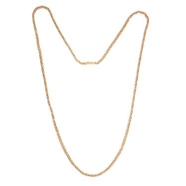 Tricolor Knigskette 3 x 3 mm aus 750 Gold 81 cm
