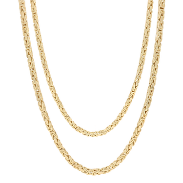 Knigskette 4,4 x 4,4 mm aus 585 Gelbgold 80,5 cm