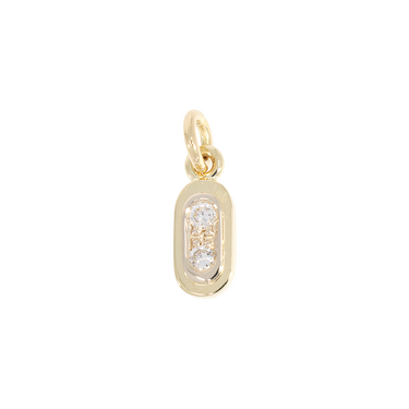 Anhhänger mit 2 Brillanten ca. 0,16 ct. aus 750 Gelbgold