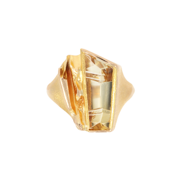 LAPPONIA Ring Prisma mit Citrin ca. 2 ct. aus 585 Gelbgold # 58