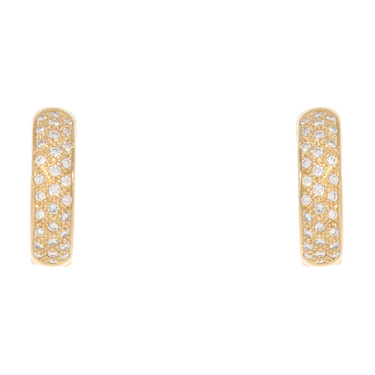 Creolen mit 62 Brillanten ca. 0,80 ct. aus 750 Gelbgold