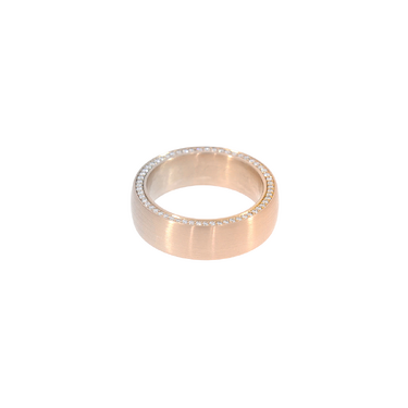 NIESSING bicolor Ring mit 59 Brillanten ca. 0,17 ct. aus 750 Gold # 50