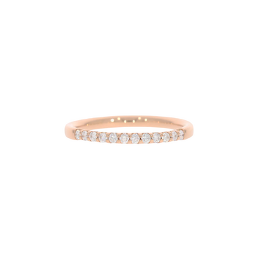 MEISTER Ring mit 12 Brillanten 0,18 ct. aus 750 Rosegold # 54