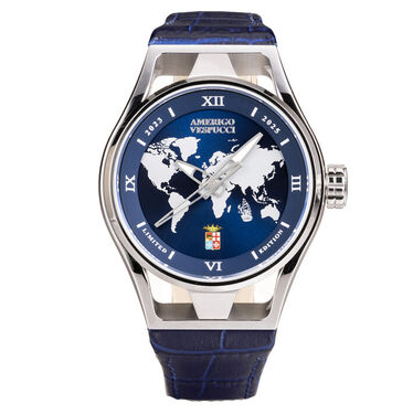 Locman Italy Herrenuhr LIMITED EDITION Montecristo Amerigo Vespucci OISA 1937 Handaufzug aus Titanium / Stahl Ref. 0535A02S