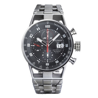 Locman Italy Herrenuhr Montecristo Chrono Automatik aus Titanium / Stahl Ref. 0516A07S