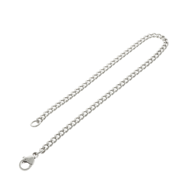 Luxxos Panzerarmband 4,2 mm aus 585 Weigold 19 cm