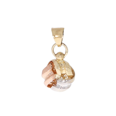 Luxxos -  Knotenanhnger Tricolor 375 Gold