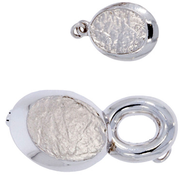 Collierschliee mit Magnet-Clipverschluss aus 925 Silber