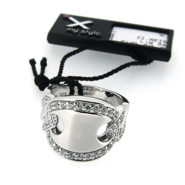 GOOIX Ring mit Zirkonia 925 AG #54