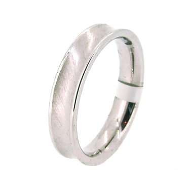 GOOIX Band-Ring mattiert/poliert 925 AG #60
