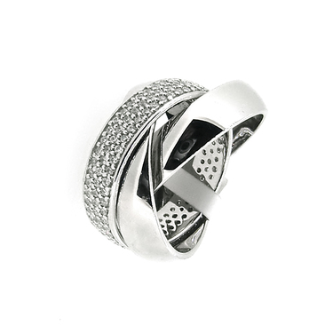 GOOIX 3-fach Ring mit Zirkonia 925 AG #50
