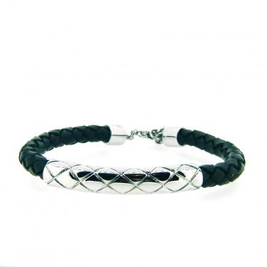 Brosway Lederarmband schwarz