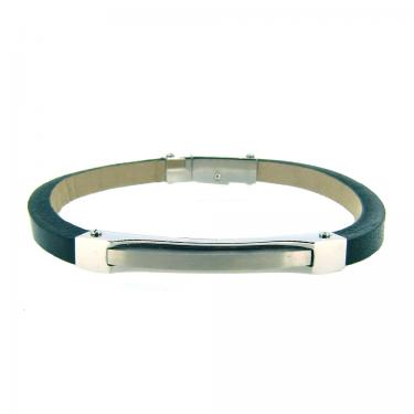 Brosway Herren Lederarmband schwarz