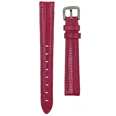 Locman Uhrenarmband Leder pink mit Naht 14 mm für verschiedene Kollektionen