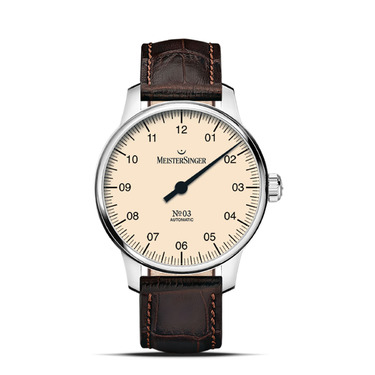 MeisterSinger No3 - 38 mm  Einzeiger Herrenuhr Automatik BM9903