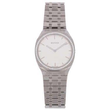 GUCCI 25H Damenuhr mit Brillantlnette 0,53 ct. YA163401
