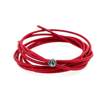 DoDo Kordel rot dick mit 925 Silbersiegel 106 cm