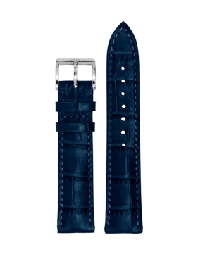 MeisterSinger Kroko Prgung 18 mm blau