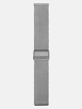 MeisterSinger Milanaiseuhrenarmband feinmaschig aus Edelstahl 18 mm