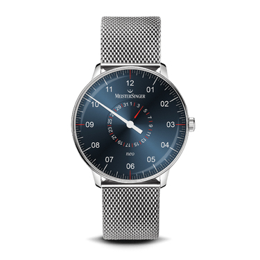 MeisterSinger NEO Einzeiger Herrenuhr Automatik feines Milanaise NED417
