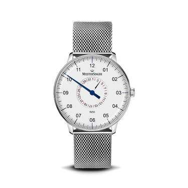 MeisterSinger NEO Einzeiger Herrenuhr Automatik feines Milanaise NED901