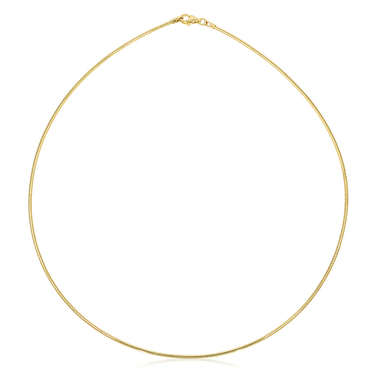 Luxxos Omegareif 1,3 mm aus 585 Gelbgold 45 cm