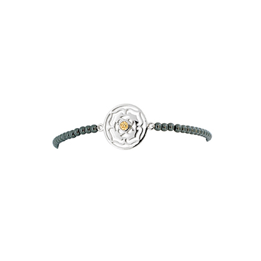 VIVA DIVA Wurzel-Chakra Armband mit Hämatit 925 AG 16-18 cm
